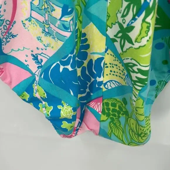Lily Pulitzer Women's Blue & Pink Print 1 Piece Swimsuit Size Small - Picture 7 of 11